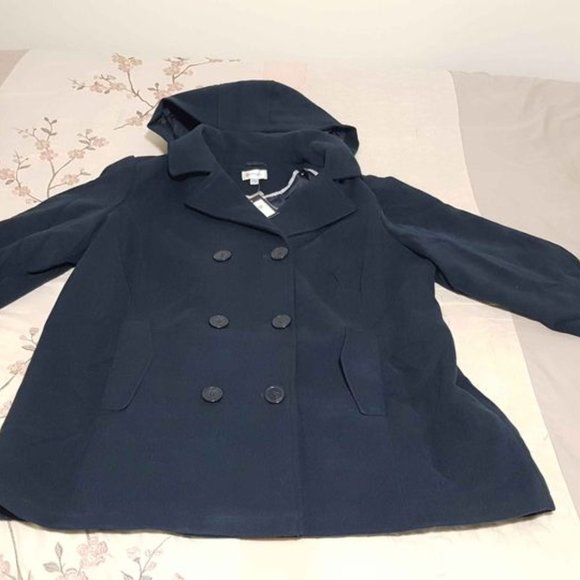 Brand New Faux Wool Pea Coat - Picture 3 of 4